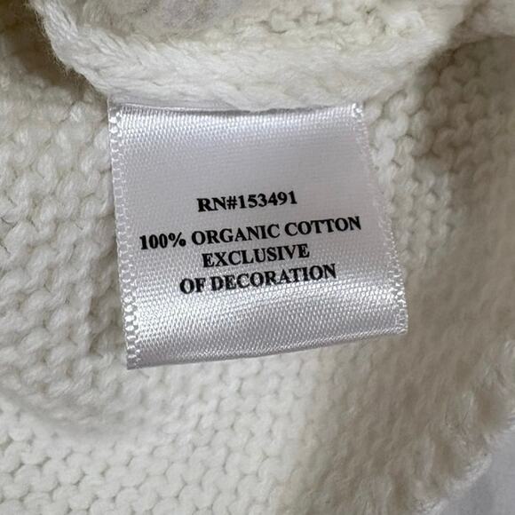 NWT Hope & Henry Organic Cotton Knit Hooded Sweater Baby Cardigan 0-3 months - Picture 3 of 4